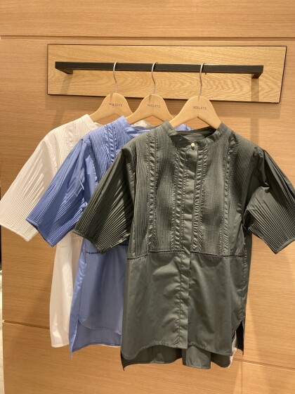 💙ピンタックxプリーツ袖ブラウス💙