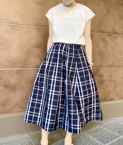 30%off⭐️メモリーチェックギャザースカート⭐️