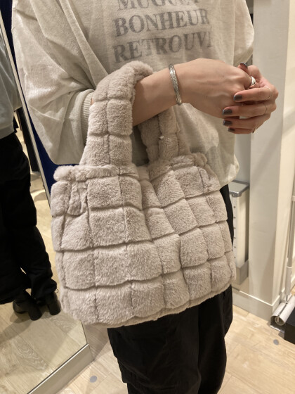 💛格子柄エコファートート💛