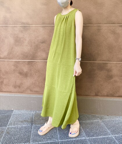 30%off⭐️麻調ティアードワンピース⭐️