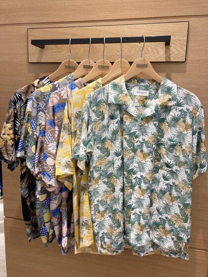 Men's⭐️アロハプリントオープンカラーシャツ