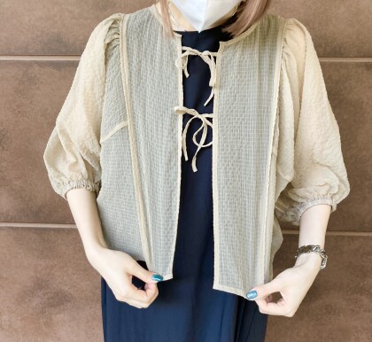 30%off🎀Ｗリボンシアーブラウス🎀