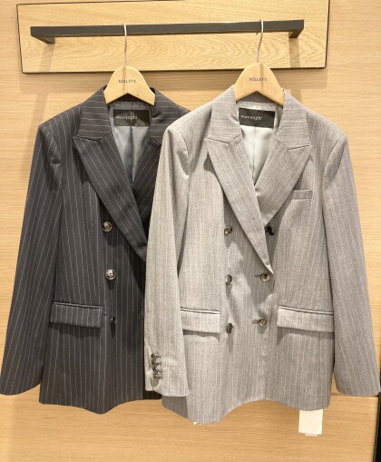 40%off✨ピンストライプダブルジャケット⭐️|ノーリーズアウトレット
