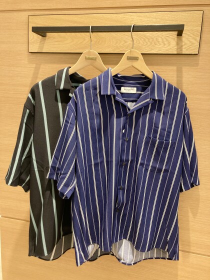 Men's⭐️ストライプオープンカラーシャツ