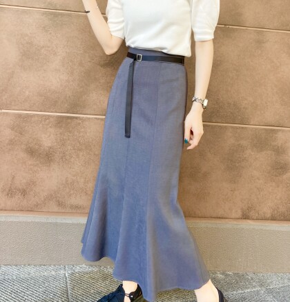50%off✨ベルト付きマーメイドスカート