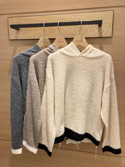 30%off⭐️ブークレフードニット⭐️