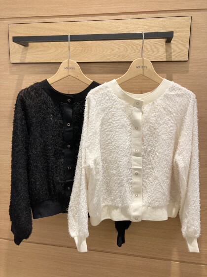 💛ヘアリー切替2wayカーディガン💛