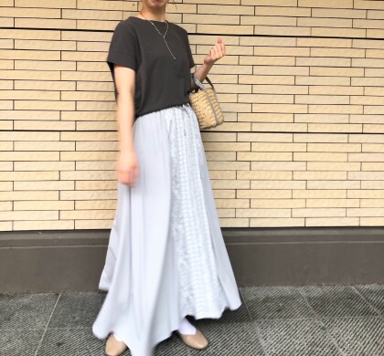 30%off💛刺繍ラメスカート💛