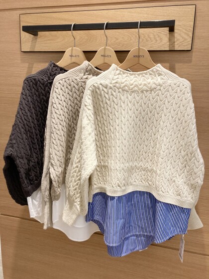 ⭐️ニットxシャツドッキングプルオーバー⭐️