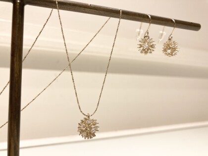 ⭐️一粒キラネックレス＆ピアス⭐️