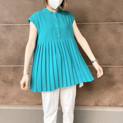 30%off💚プリーツブラウス💚