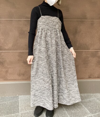 40%off⭐️ニットツイードラメワンピース⭐️