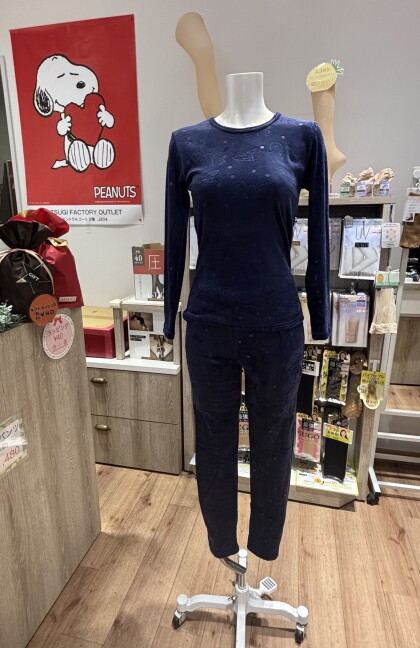 【PEANUTS】両面起毛でソフトな肌触り✨スヌーピー秋冬インナー
