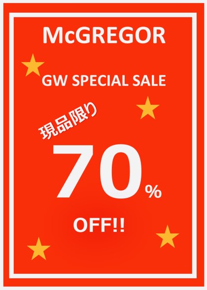 マックレガー　　　　　　　　春物最終70％OFF‼️