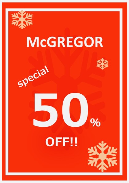 マックレガー半額‼️