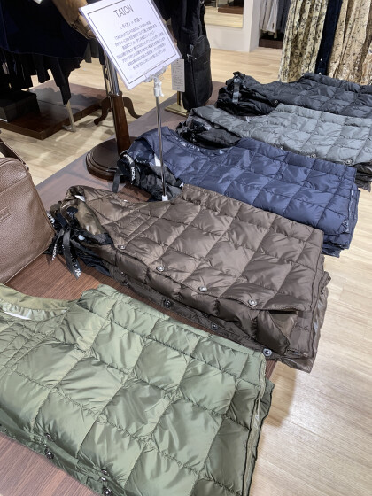 「TAION＝体温」　人気アイテムのインナーダウンベスト入荷しました🎵