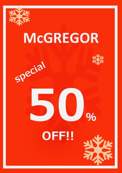 🌟🎄マックレガー🎄🌟　クリスマスプレゼントにピッタリのタイミングで半額セールスタートです🎵