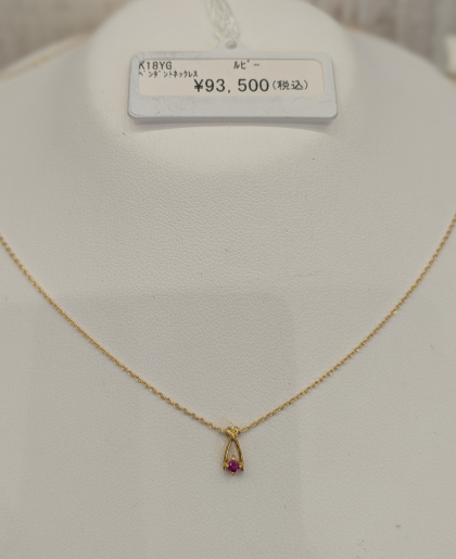 オススメ💓ルビーネックレス💓