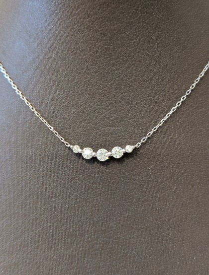 ハート＆キューピッドダイヤモンドネックレスお買得です✨