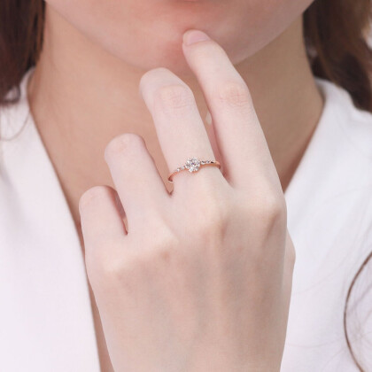 大人可愛いダイヤモンドリング💓