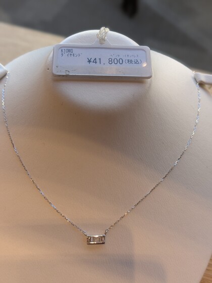 10金ホワイトゴールドペンダント50%OFF!!