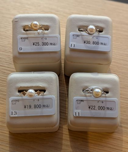 10金パールリング20%OFF✨