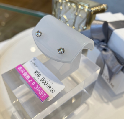 💎シンプルダイヤモンドピアス💎