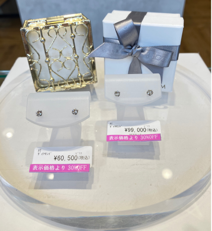 💎シンプルダイヤモンドピアス💎