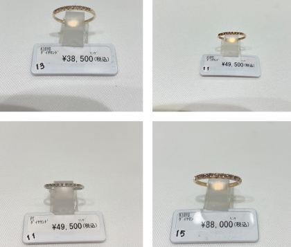 ハーフエタニティRing💍入荷しました❣️