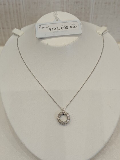 オススメ!プラチナダイヤモンドネックレス50%OFF💓