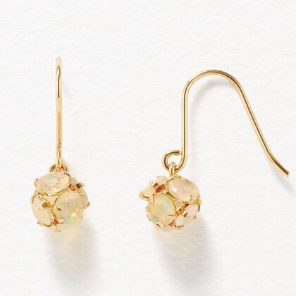 大人可愛い　エチオピアオパールネックレス、ピアス