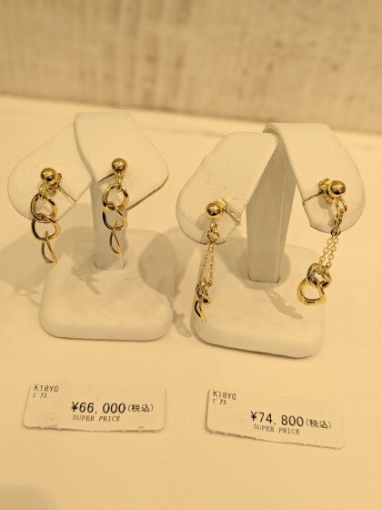 18金ピアスが50％OFF✨