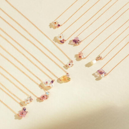 誕生花ネックレス＆ピアス✨