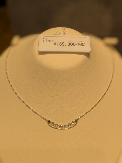 綺麗目✨K10ダイヤモンドネックレス70％OFF！！