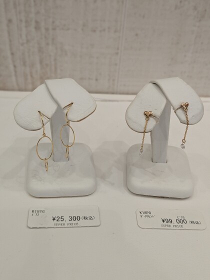 18金ピアスが50％OFF✨