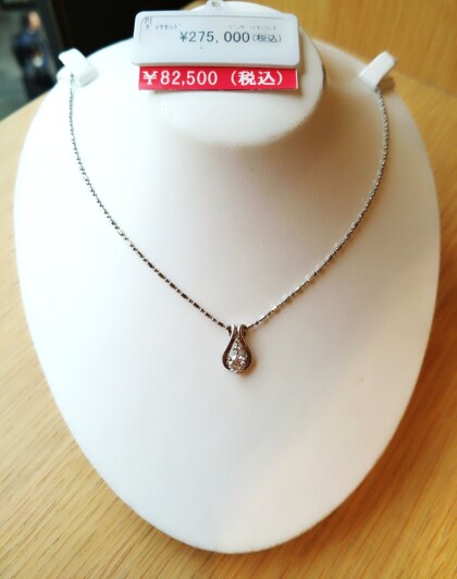 お買得！プラチナダイヤモンドネックレス７０％OFF💓