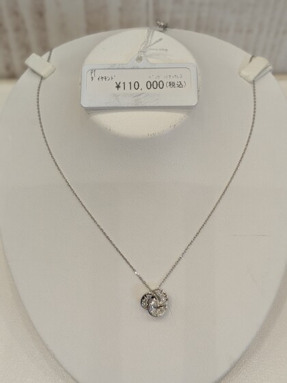 オススメ!プラチナダイヤモンドネックレス50%OFF💓