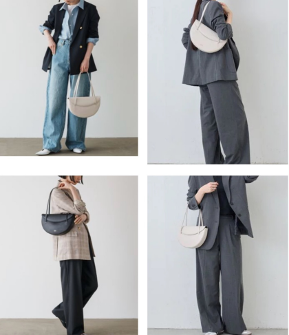 【30%OFF】2025SSハーフムーンハンドバッグ