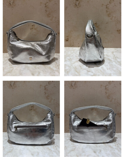 【NEW ARRIVAL】ハーフムーンレザーバッグ