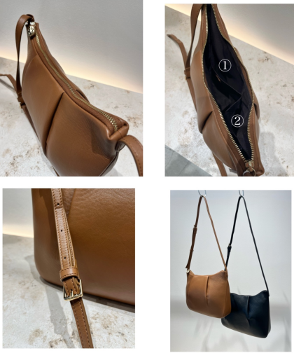 【50%OFF】gemeilギャザーショルダーバッグ