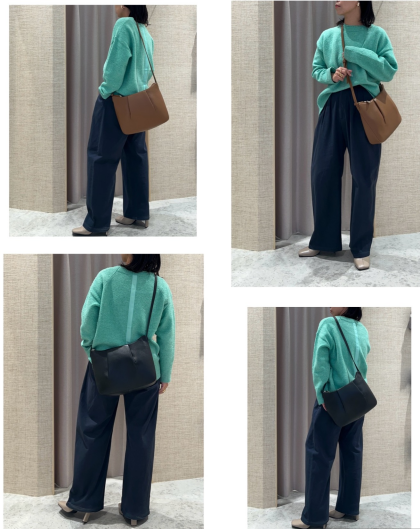 【50%OFF】gemeilギャザーショルダーバッグ