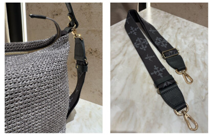 【NEW ARRIVAL】モノグラムテープ　カゴシンプルショルダーバッグ