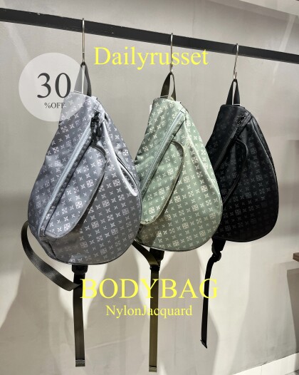 【30%OFF】Dailyrussetナイロンジャガードボディバッグ