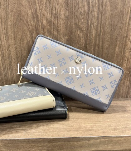 30%OFF】NEW!レザー×ナイロンラウンドジップ長財布|ラシット 30%OFF】NEW!レザー×ナイロンラウンドジップ長財布|ラシット