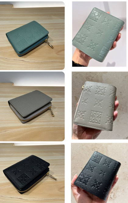 【NEW!】レザー型押しミニ財布