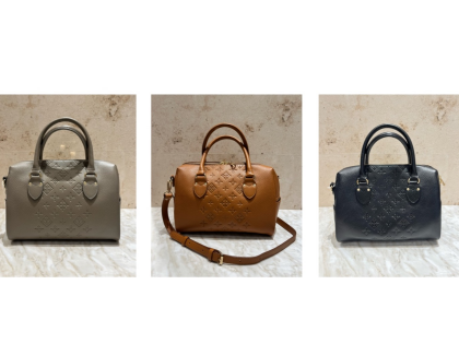 【30%OFF】NEW!型押しレザー2wayボストン