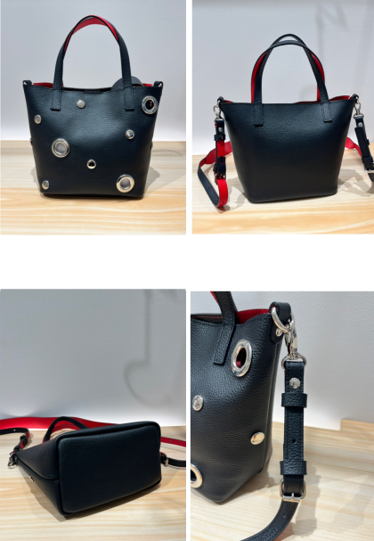 【70%OFF】バイカラーレザー2wayミニトート