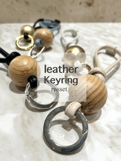 【75%OFF】russetレザーキーリング
