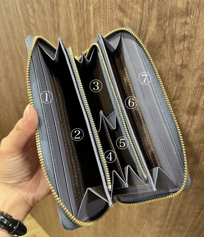30%OFF】NEW!レザー×ナイロンラウンドジップ長財布｜ラシット