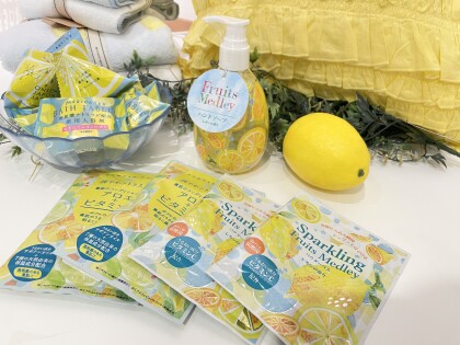 見てるだけで元気になれるフレッシュなレモン柄ボディケアセット🍋💕